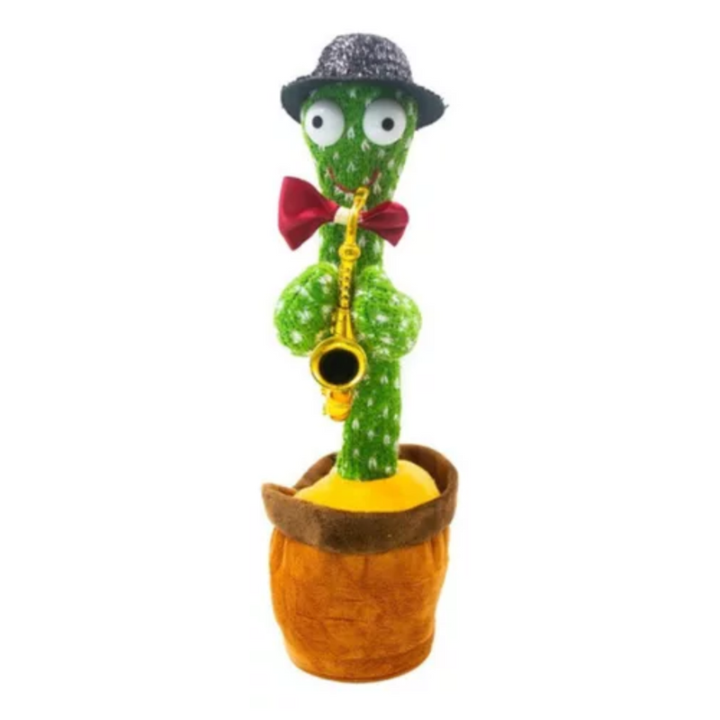 Cacto dançante e falante Brinquedo Interativo que Repete Grava Pisca Toca Músicas