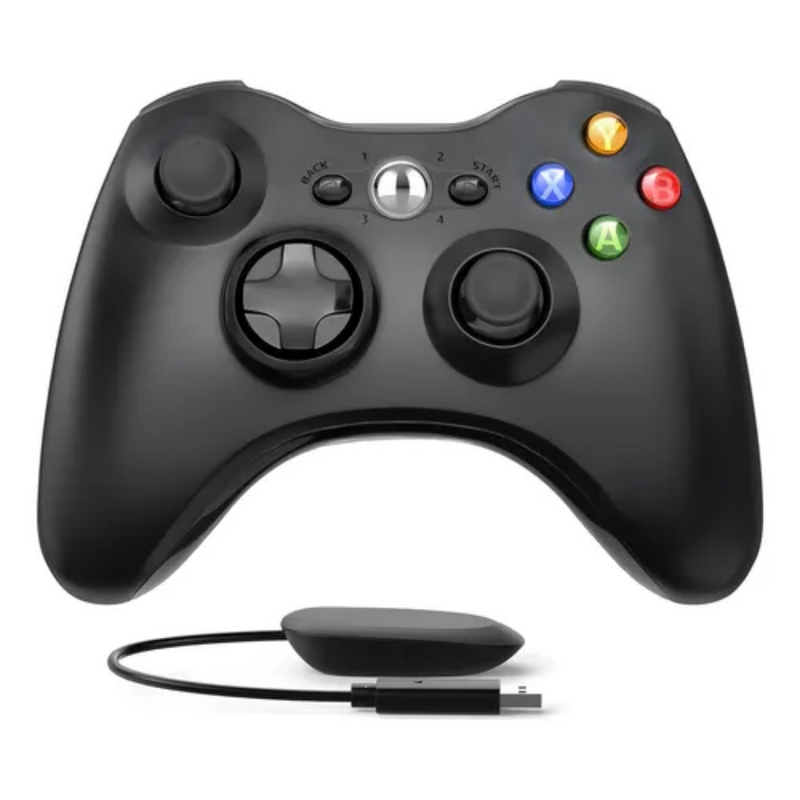 Controle Xbox 360  / Sem Fio / Preto recarregavel