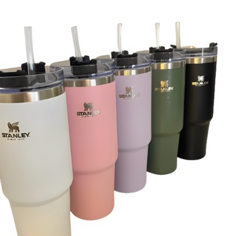 copo Térmica Com Canudo De Aço Inoxi tumbler copo termico  stanley 1,2 litros